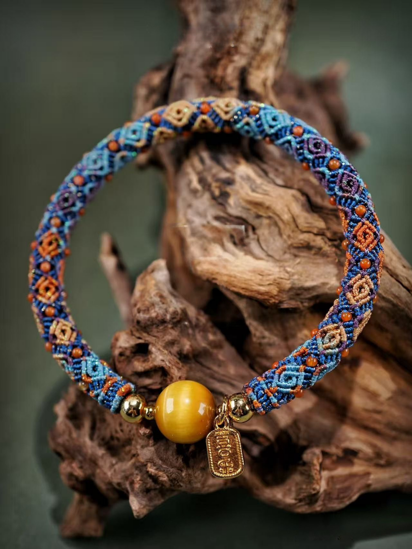 Artisano Ancient Classic Hui Pattern Bangle Handmade Bracelet