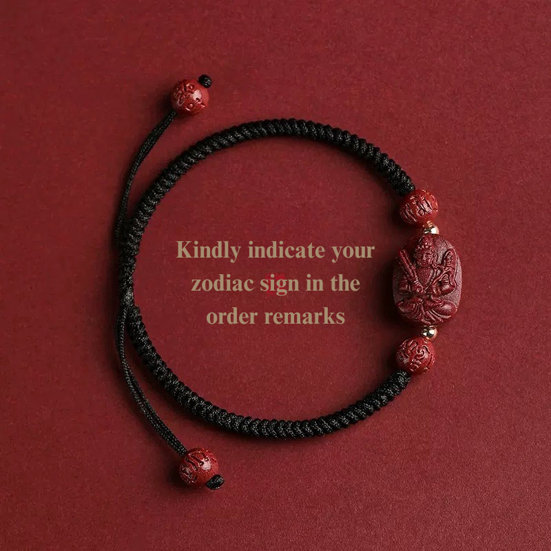 Artisano Zodiac Bracelet Handwoven Red Thread