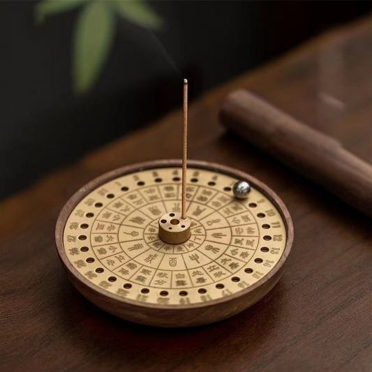 Artisano Solar Dial Incense Holder — 24 Solar Terms Calendar Edition
