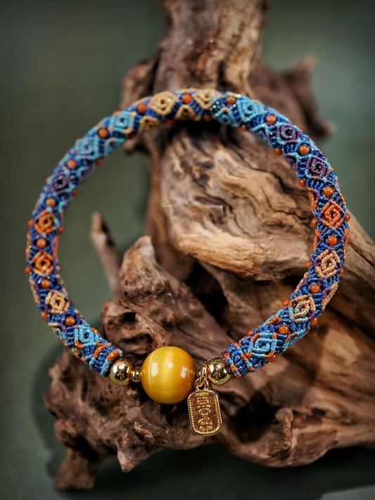 Artisano Ancient Classic Hui Pattern Bangle Handmade Bracelet