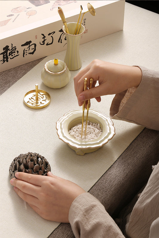 Ancient Asian Incense sets Incense burner Incense seal Incense stamp